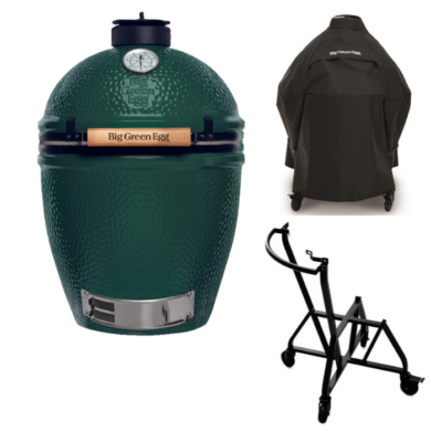 Big Green Egg Large & Int. Nest+handler & Cover|Nest intEGGrated Handler XL||Big Green Egg Large standaard|