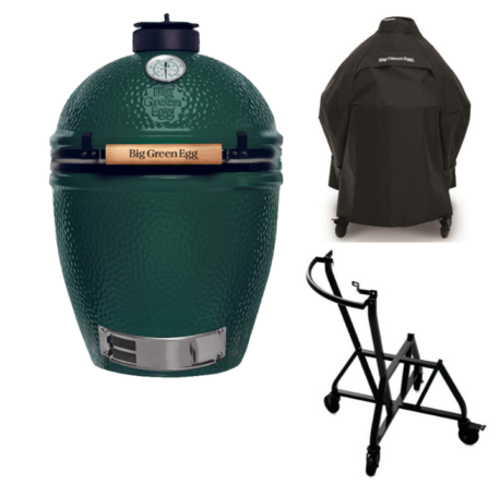 Big Green Egg Large & Int. Nest+handler & Cover|Nest intEGGrated Handler XL||Big Green Egg Large standaard|