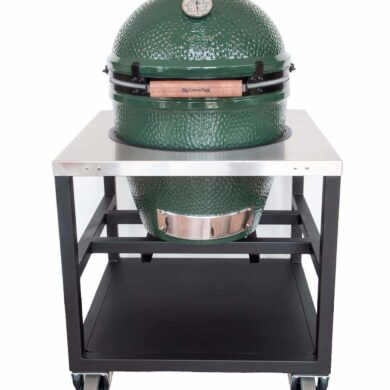 Big Green Egg Xlarge in Roestvrij stalen tafel|Big Green Egg Xlarge in Roestvrij stalen tafel