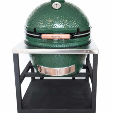 Big Green Egg Xlarge in Roestvrij stalen tafel|Big Green Egg Xlarge in Roestvrij stalen tafel