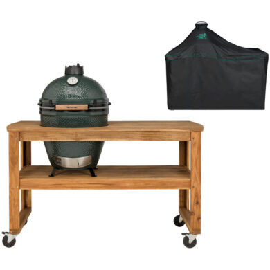 |Big Green Egg Acacia Tafel XL zonder wielen||Big Green Egg Large standaard|