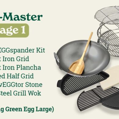 ||Big Green Egg Carbon Steel Wok|Big Green Egg Half convEGGtor Stone XLarge|Big Green Egg Half Cast Iron Grid XLarge|Big Green Egg Perforated Half Grid XLarge|Half Cast Iron Plancha 2XLarge