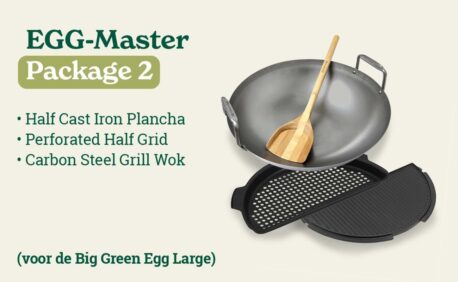 ||Big Green Egg Perforated Half Grid XLarge|Half Cast Iron Plancha 2XLarge
