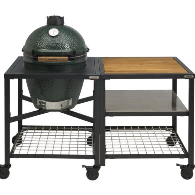Big Green Egg Large & Expansion Frame SS+Wood+Grid